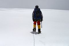 58 Climbing Sherpa Lal Singh Tamang Leads The Way On The East Rongbuk Glacier Towards The Raphu La On Our Day Trip From Mount Everest North Face ABC.jpg